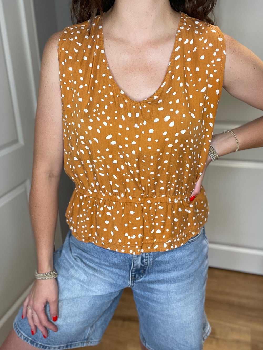 Dagg & Stacey James Peplum Top